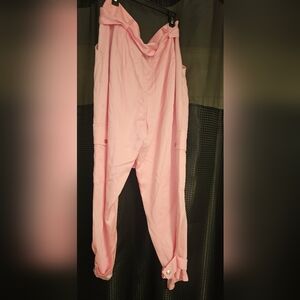 EXPRESS WOMEN'S HOT PINK BAGGY CARGO PANTS SIZE 8R POLYESTER $98 NWT